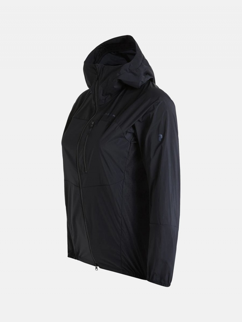 Peak Performance Vislight Women's Wind Jacket Black | CBB11-146