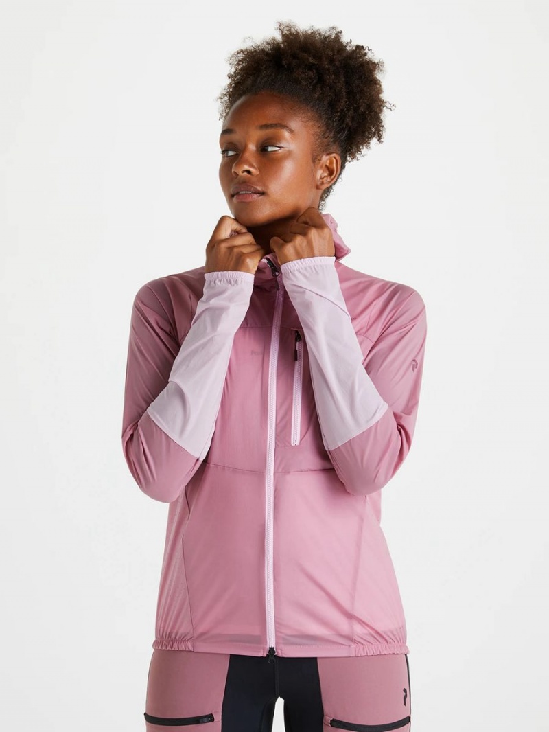 Peak Performance Vislight Women's Wind Jacket Pink / Pink | EQR08-702